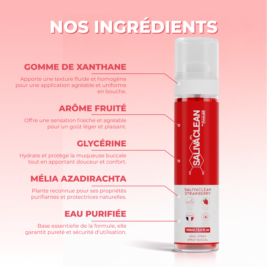 Nettoyant salivaire SalivaClean resultat
salive nettoyee