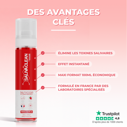 Nettoyant salivaire SalivaClean résultat
salive nettoyée